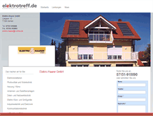 Tablet Screenshot of elektro-haarer.de